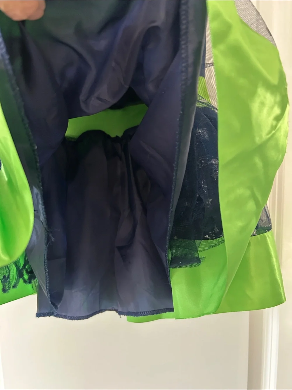 NFL Seattle Seahawks Tailgate Tutu Dress Sz Small w MEASUREMENTS Tulle Skirt